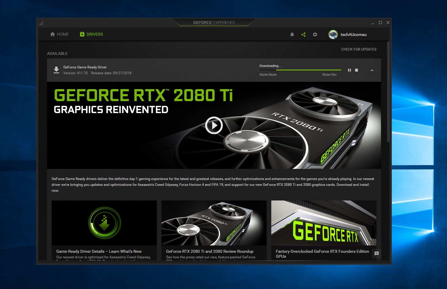 Nvidia release updated drivers for Forza Horizon 4 techAU
